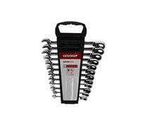 Gedore Red Gedore red Jeu de clés mixtes à cliquet réversible, 12 pièces, 8-19 mm, coudé, clé plate, R07205012 Quantité:1