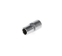 Gedore Red Douille R41000703 – 1/4'' (6,3 mm) – 7 mm 6 pans – Acier chromé L25 mm – Rouge