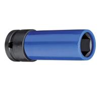 GEDORE red Douille impact avec gaine protectrice, Douille avec entraînement 1/2" 12,5 mm, 6 pans, Taille 17 mm, Longue, Voiture, R63041716
