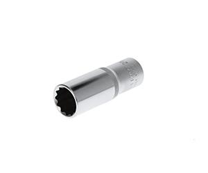 GEDORE red Douille longue, Entraînement 1/2" 12,5 mm, 12 pans, Diamètre 20 mm, Outil, R61102014, Acier chromé