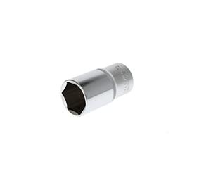 GEDORE red Douille longue, Entraînement 1/2" 12,5 mm, 6 pans, Diamètre 32 mm, Outil, R61003214, Acier chromé