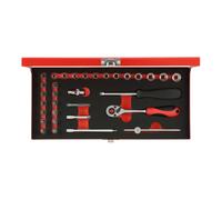 Gedore Red Gedore Jeu de clés à douille rouge 1/4 SW 4-13mm 32pcs Quantité:1