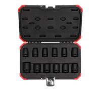 GEDORE red Jeu de douilles à choc R63003012, 12 pièces 6 pans 1/2" 10–24 mm, pour voiture