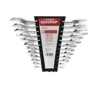 Gedore Red Gedore red Jeu de clés plates doubles, 12 pièces, SW 6-32 mm, métrique, court, jeu de clés, R05125012 Quantité:1