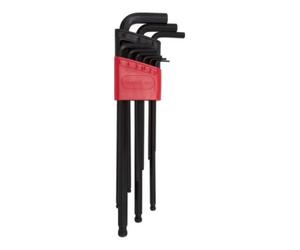 Gedore Red Gedore red Jeu de tournevis d’angle 9 pièces, long, pour vis six pans creux, tête sphérique, SW 1,5-10 mm, R36675009 Quantité:1