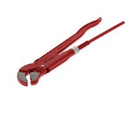 GEDORE red Clé serre-tubes coudée à 45°, Largeur 40 mm/1 pouce, suédoise, mâchoires en S, résistante, denture inversée, R27140010