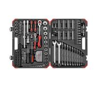 Gedore Red Gedore red Set de clés à douille, 232 pièces, entraînement 1/2 1/4 pouce, adaptateur, cliquet, douilles, porte-embouts, embouts, R46003232 Quantité:1