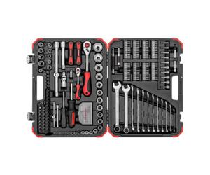 Gedore Red Gedore red Set de clés à douille, 232 pièces, entraînement 1/2 1/4 pouce, adaptateur, cliquet, douilles, porte-embouts, embouts, R46003232 Quantité:1