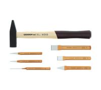 Gedore RED Set de marteau et burin dans le module 1/3 en mousse, 7 pièces 3301718