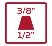 Gedore Red Gedore Réducteur 1/2" x 3/8" carré 40 mm R67500007 Quantité:1