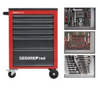 GEDORE red R21560004 Jeu d'outils dans une servante d'atelier MECHANIC rouge 129 pièces, 3301673