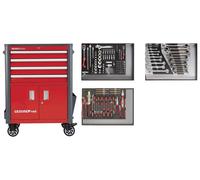 GEDORE red R22041004 Jeu d'outils dans une servante d'atelier WINGMAN rouge 129 pièces, 3301689