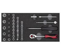 GEDORE Red R22150006 Ensemble de douilles d'outil 1/4" 2/6 CT-Modul 37 pièces