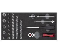GEDORE red R22150006 Jeu de douilles 1/4" 2/6 CT-modul 37 pièces, 3301705