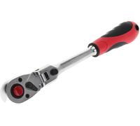 Gedore Red Cliquet à tête articulée – Poignée 2K, 72 dents, 1/2 pouce, acier, rouge/noir