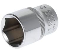 GEDORE red Douille, Entraînement 1/2" 12,5 mm, 6 pans, Diamètre 20 mm, Outil, R610002006, Acier chromé