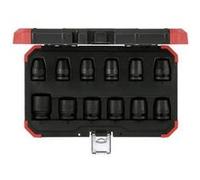 GEDORE red Jeu de douilles à choc R63003012, 12 pièces 6 pans 1/2" 10–24 mm, pour voiture
