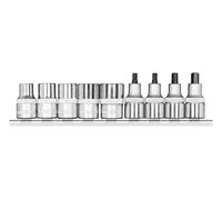 GEDORE red R68008009 Douilles tournevis 1/2 + barrette 9 pièces, 3301872