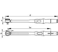 GEDORE TF-K50 Clé dynamométrique TORCOFIX TF-K 10-50 Nm, 3288242