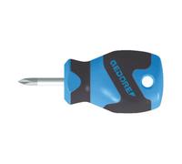 Gedore Tournevis cruciforme 2161 PH 2 – forme courte, lame 25 mm, manche à 3 composants