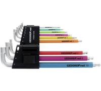 Gedore TX Jeu de clés mâles coudées T 10, T 15, T 20, T 25, T 27, T 30, T 40, T 45, T 50 9 pièces