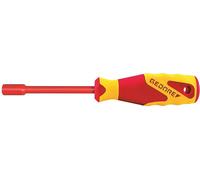 Gedore VDE 2133 6 VDE Tournevis à douille Taille (métrique): 6 mm Largeur sur pans (en pouces): 1/4 pouces Longueur de la lame: 125 mm