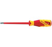 Gedore Tournevis VDE 2163 K 3 – tête sphérique, 6 pans creux 3 mm, longueur de la lame 75 mm