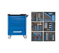 GEDORE WSL-L-TS-190 Servante d'atelier workster smartline avec 190 outils, 2980320