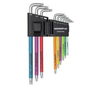 GEDOREred Lot de 9 tournevis coudés TX T10-T50 R36401009