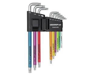 GEDOREred Lot de 9 tournevis coudés TX T10-T50 R36401009