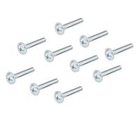 Gedotec 100x Vis de Meubles Griffschrauben pour Meubles Boutons Acier Galvanisé 5 Tailles M4 Filetage Marque de Qualité pour Leur Surface Habitable -, M4 x 35 mm