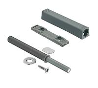 Gedotec Amortisseur de porte à poussoir TIP-ON 956A1004 version longue avec aimant | Couleur gris | Blum Door Snapper avec chemin de décharge 38 mm | 1 set