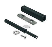 Gedotec Amortisseur de porte à poussoir TIP-ON 956A1004 version longue avec aimant | Couleur noir | Blum Door Snapper avec chemin de décharge 38 mm | 1 set
