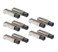 Gedotec Amortisseurs de charnière de porte à Technologie BLUMOTION 973A0500 | Tampon pour Charnière BLUM à Fermeture Amortie sur Portes d’Armoires | Acier Nickelé et Plastique Gris | Lot de 20