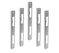 Gedotec® Angle-Loquet avec Fine Blind Manique Chambre portes | Rénovation pour éclisses en bois & pour gefälzte portes - Plaque de fixation, aspect acier inoxydable