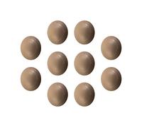 Gedotec Arrêt de Porte Adhésif Mural - Butoir de Protection pour Porte, Poignée et Meuble - Butée Plastique pour Bloc Porte de Cuisine, Chambre, Bureau en Bois ou Métal - 10 Pièces - Beige