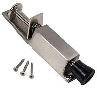 Gedotec Arrêt de porte Butoir de porte aspect acier inoxydable - HOLD-ON | bouchon verrouillable pour intérieur et extérieur | Support de porte pour portes et portails | 1 pièce
