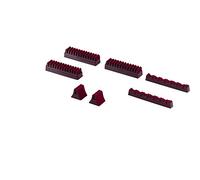 Gedotec Assortiment de porte-couverts Range-couverts autocollant avec revêtement en feutre | pour 50 couverts | Le feutre est ROUGE BOIS | Range-couverts pour tiroirs & tiroirs