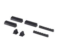 Gedotec Assortiment de porte-couverts Range-couverts autocollant avec revêtement en feutre | pour 50 couverts | Le feutre est NOIR | Range-couverts pour tiroirs & tiroirs | 1 pièce - Porte-couverts