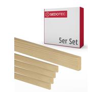 Gedotec baguettes en bois - planches en bois à construire blocs de bricolage 100 cm de long | 5 pièces 10 x 13 mm | BASIC | bois polyvalent pour le bricolage d'objets divers - pour l'habillage intér