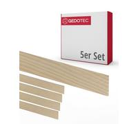 Gedotec baguettes en bois - planches en bois à construire blocs de bricolage 100 cm de long | 5 pièces 5 x 13 mm | BASIC | bois polyvalent pour le bricolage de différents objets - pour l'habillage i