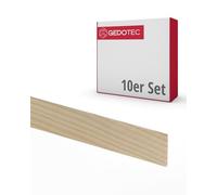 Gedotec baguettes en bois - planches en bois à construire cales de bricolage 100 cm de long | 10 pièces 5 x 13 mm | BASIC | bois polyvalent pour le bricolage d'objets divers - pour l'habillage intér