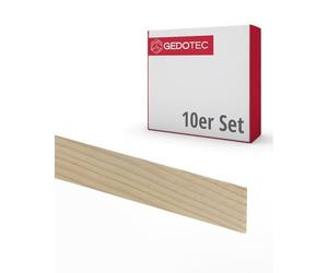 Gedotec baguettes en bois - planches en bois à construire cales de bricolage 100 cm de long | 10 pièces 5 x 13 mm | BASIC | bois polyvalent pour le bricolage d'objets divers - pour l'habillage intér