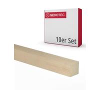 Gedotec Baguettes en bois pour bricoler et construire en hêtre - 95 cm | 10 pièces 30x30x950 mm | BASIC | polyvalent pour bricoler et construire des objets divers