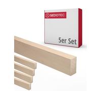 Gedotec Baguettes en bois pour bricoler et construire en hêtre - 95 cm | 5 pièces 20x40x950 mm | BASIC | polyvalent pour bricoler et construire des objets divers