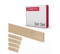 Gedotec Baguettes en bois pour bricoler et construire en hêtre - 95 cm | 5 pièces 3x23x950 mm | BASIC | polyvalent pour bricoler et construire des objets divers