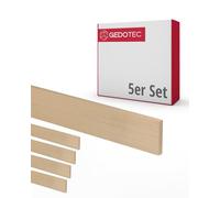Gedotec Baguettes en bois pour bricoler et construire en hêtre - 95 cm | 5 pièces 5x15x950 mm | BASIC | polyvalent pour bricoler et construire des objets divers