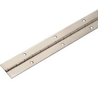Gedotec Band de piano à visser | Charnière de porte roulée | Charnière de porte en acier inoxydable V2A | Bande à visser 1200 x 32 mm | STABILO | Charnière de meuble percée | 1 pièce - Charnière