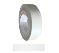 Gedotec Bande de chant autocollante - 18 mm x 5 m - 321 - Blanc brillant - Placage en bois dans différents décors - Bande de bord mélaminé à coller - Bande de bord de meuble - Bords mélaminés