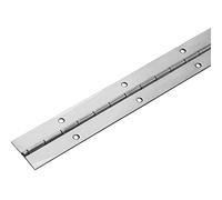 Gedotec Bande de piano à visser - Bande de porte roulée - Charnière de porte en acier inoxydable 1.4016 - Bande à visser - 420 x 32 mm - Stabilo - Charnière de meuble percée - 1 pièce - Charnière de